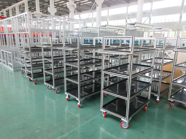 工業生產鋁型材架子安裝如何提升精度？-澳宏工業鋁型材